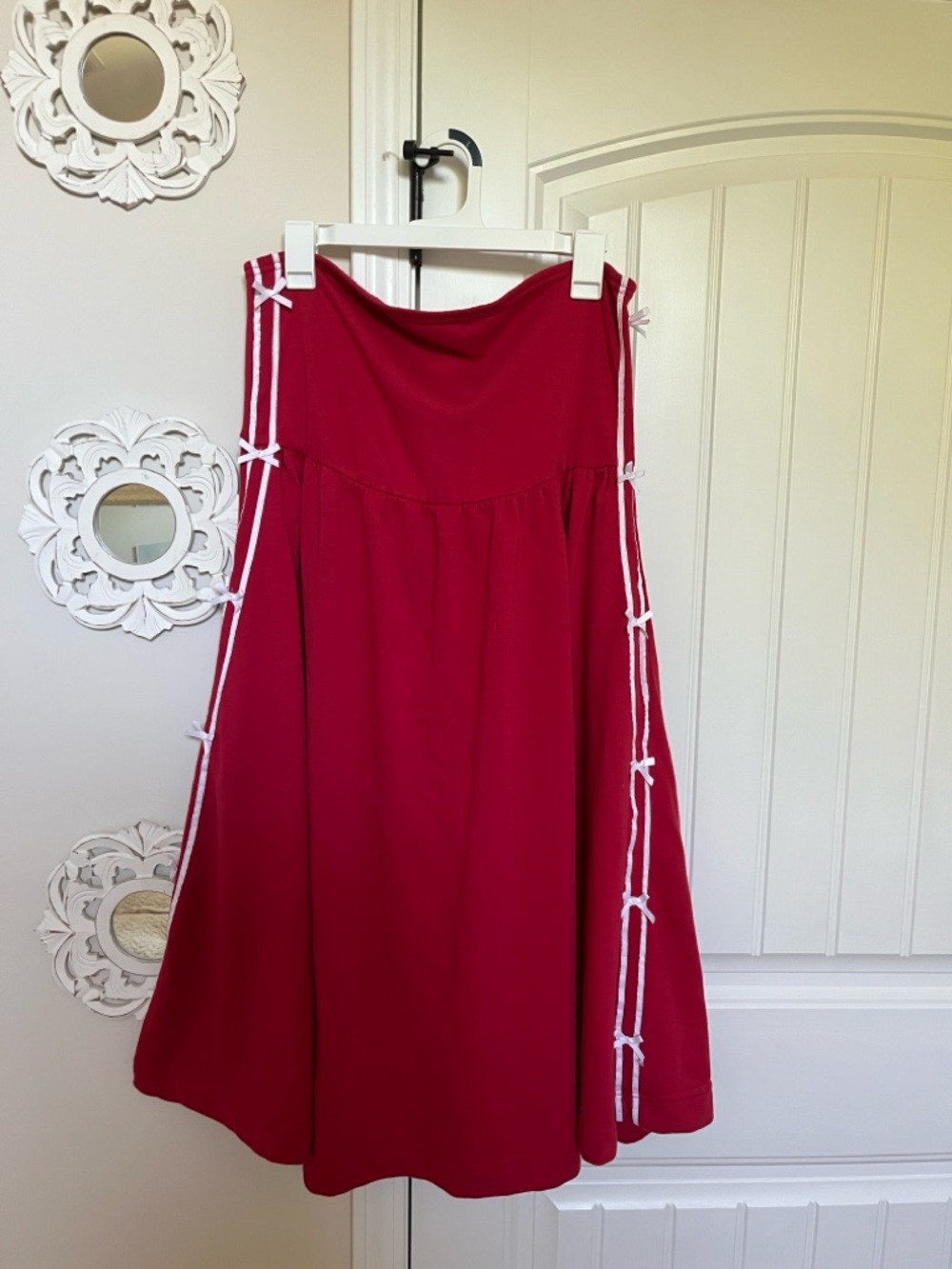 Daily Practice red strapless dress